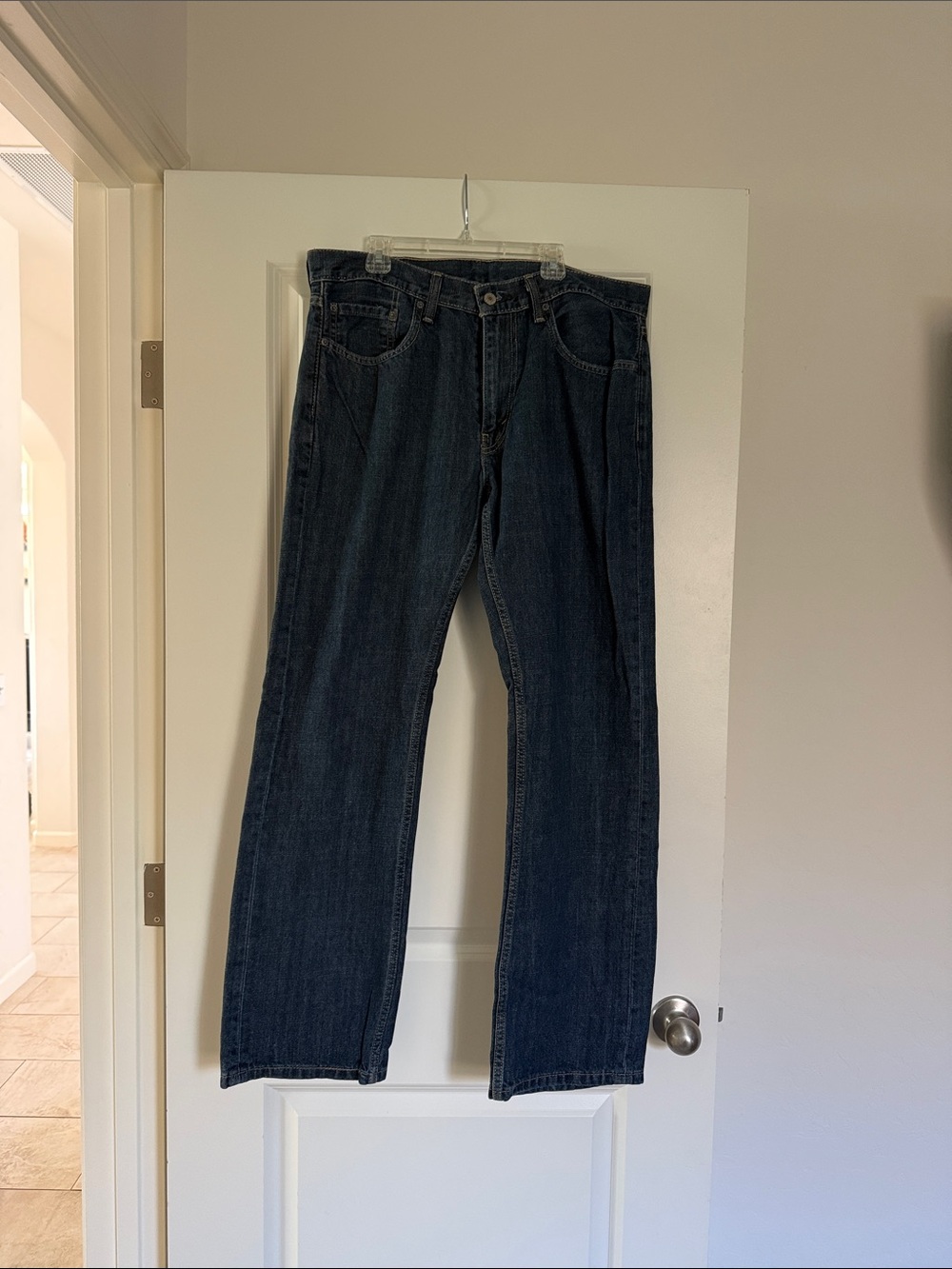 Classic Men's Jeans in Dark Blue